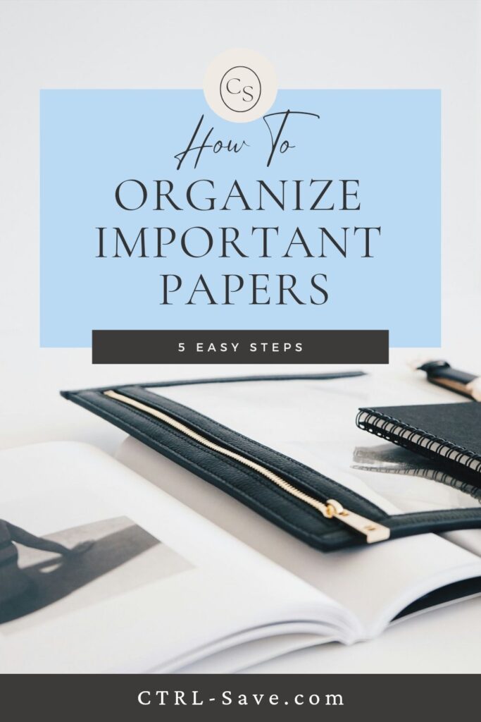 how to organize important papers and documents with files boxes and storage for a home or office.